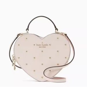 New Kate Spade Love Shack Embellished Heart Crossbody Bag